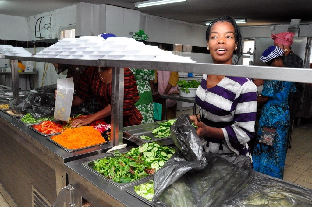 Salad Bar in the Village of Peace